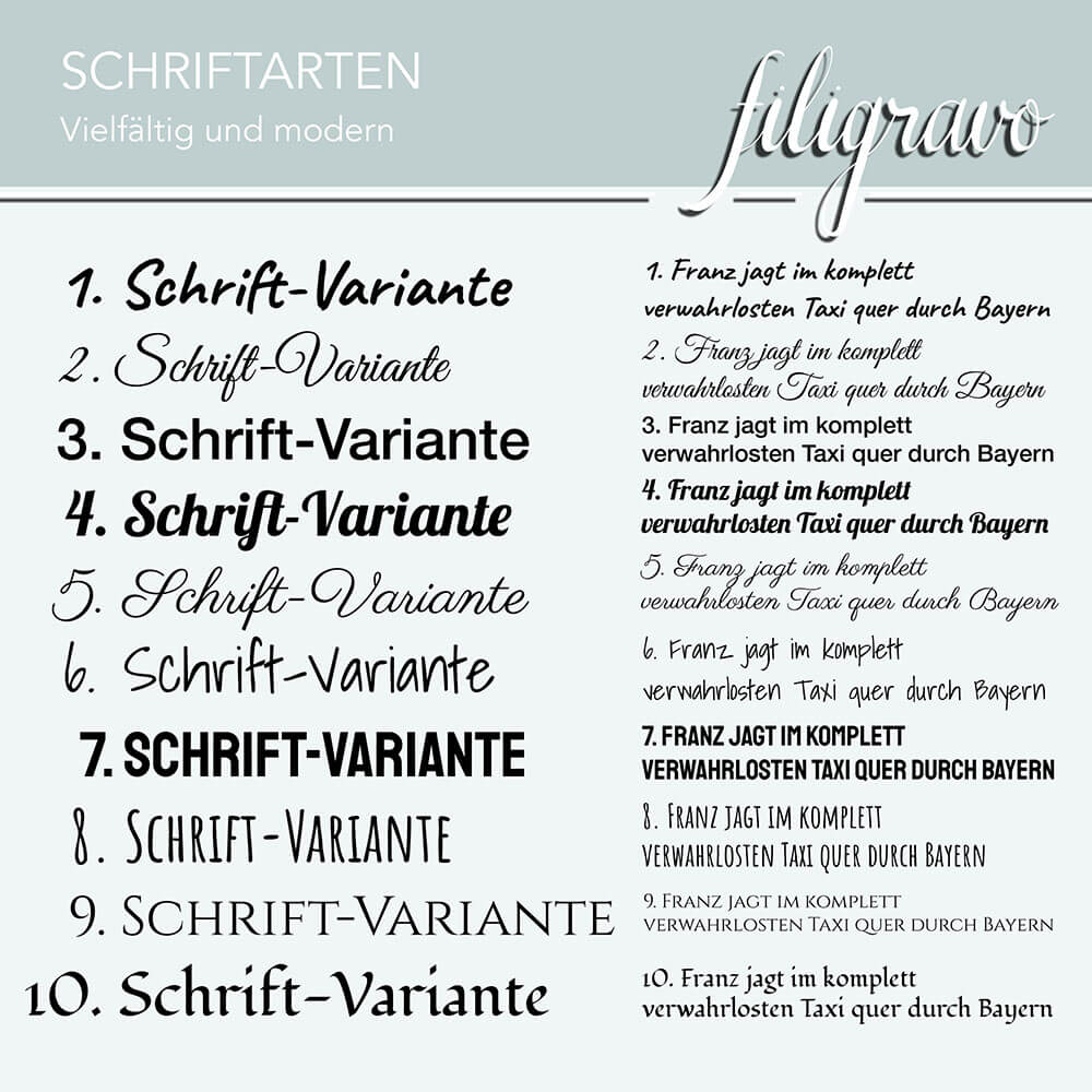 Klingelschild Selbstklebend - Filigravo®