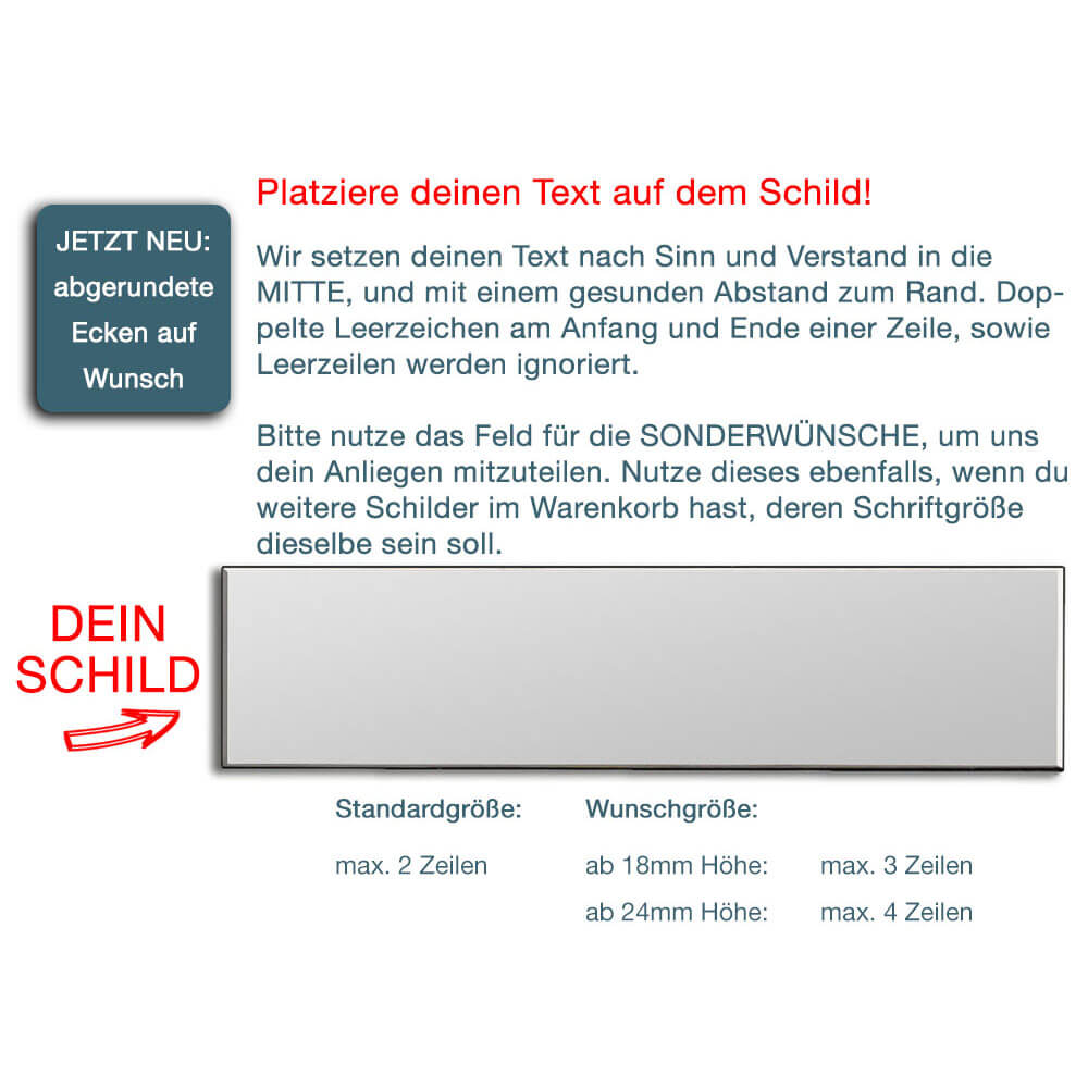 Klingelschild Selbstklebend - Filigravo®
